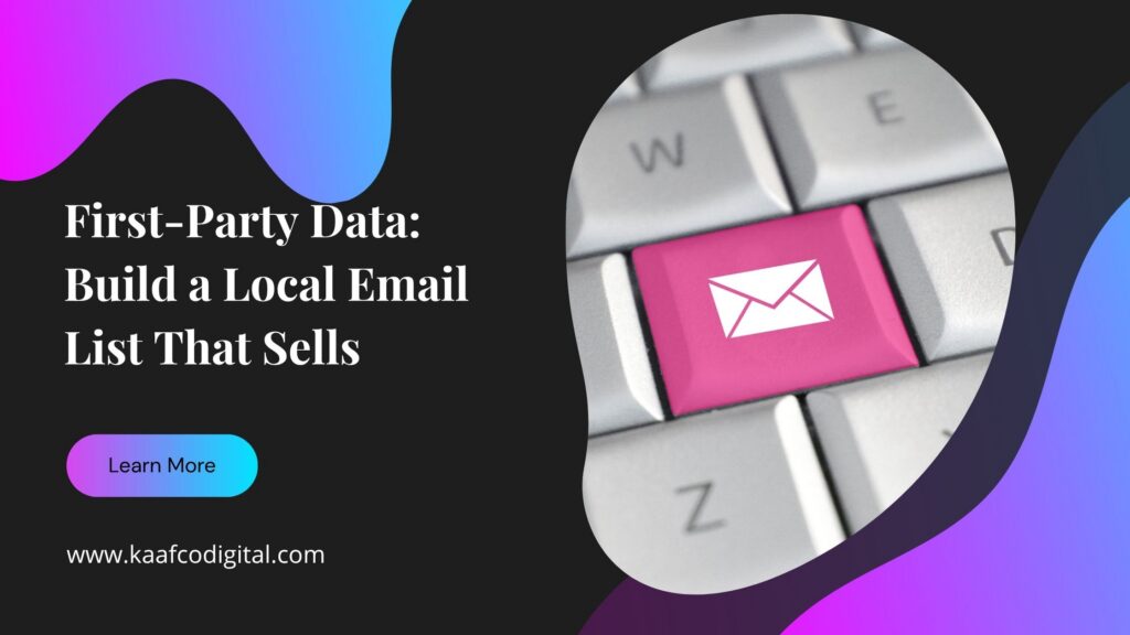 first party data for local business, email list that sells
