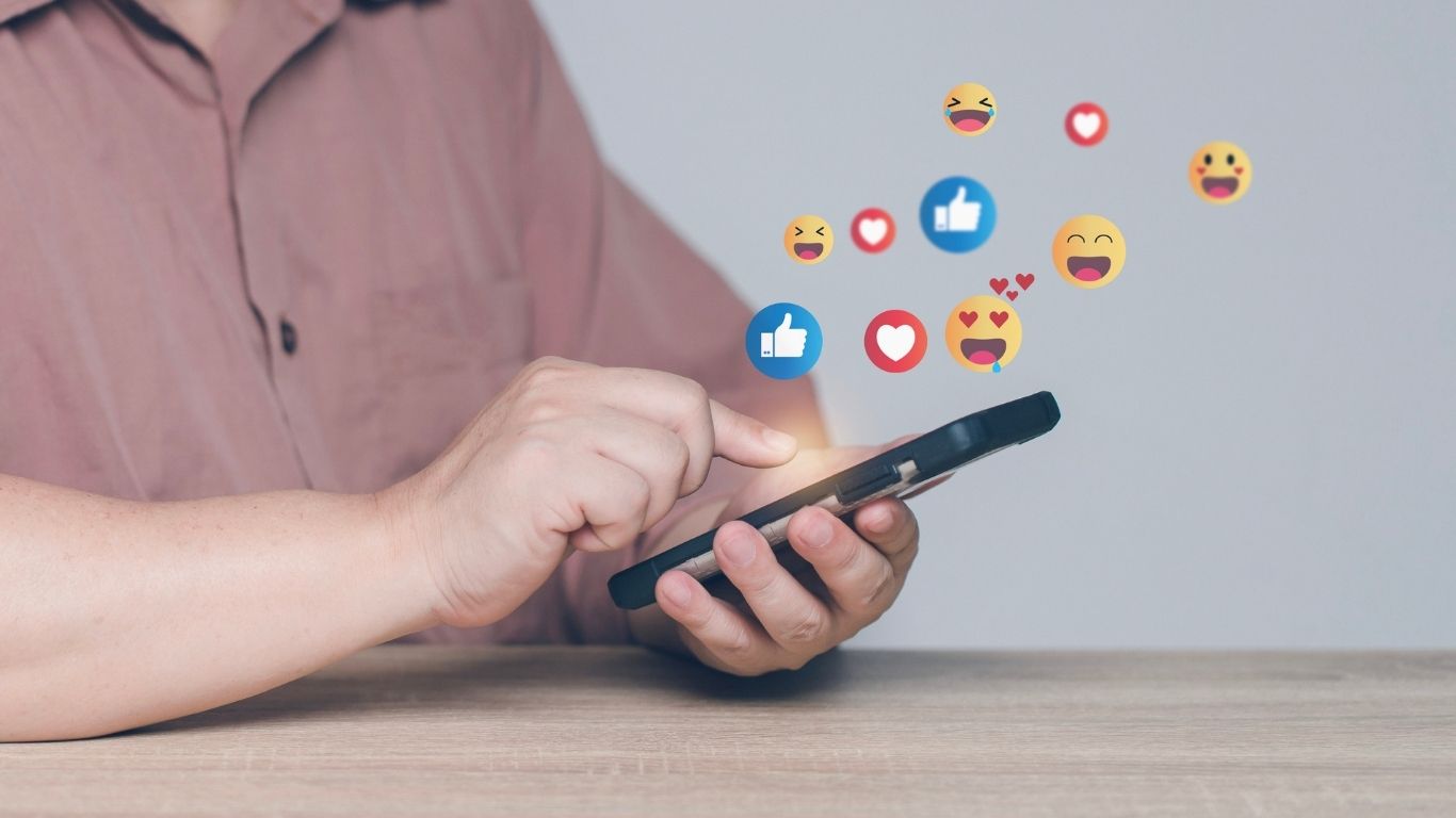 posting on social media and engaging people