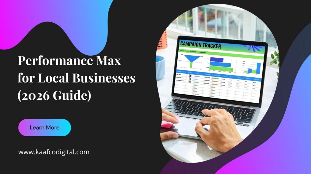 Performance Max campaign for local business